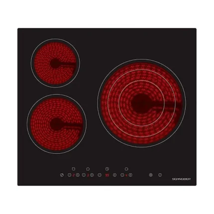 Placa Vitrocerámica SCHNEIDER SCCH603TSE1 3 Zonas Negra